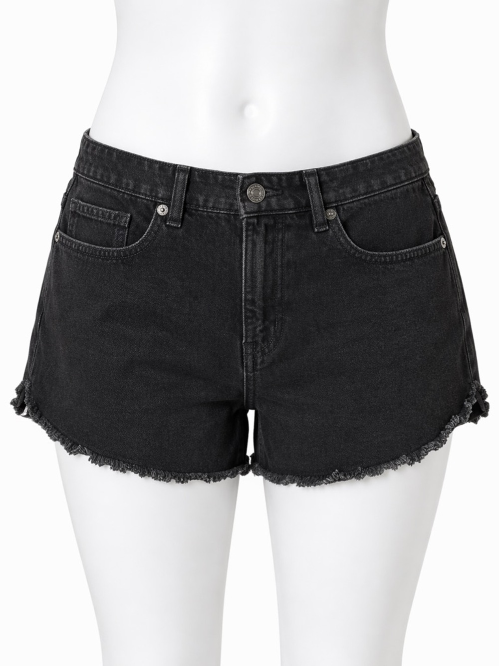 Aero Black Denim Mom short Shorts size 4